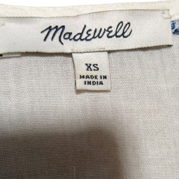 Madewell pom pom fringe Peasant Top - Picture 4 of 4